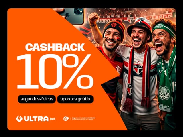 10% de Cashback semanal em Esportes